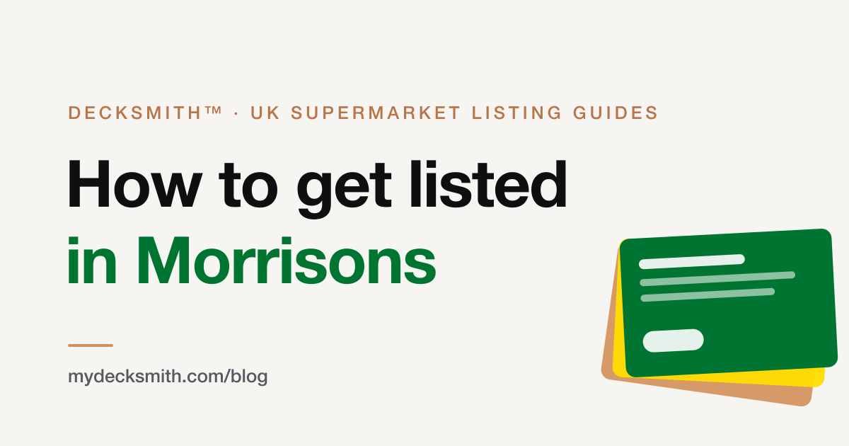 How to get listed in Morrisons